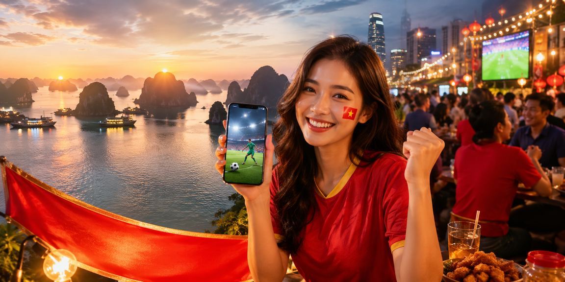 Cảnh chợ đêm Sài Gòn với người dùng kiểm tra kèo cá cược trên điện thoại